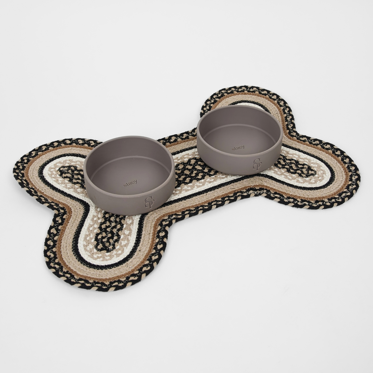 Elli - Braided Bone Feeding Mat - Multi Color