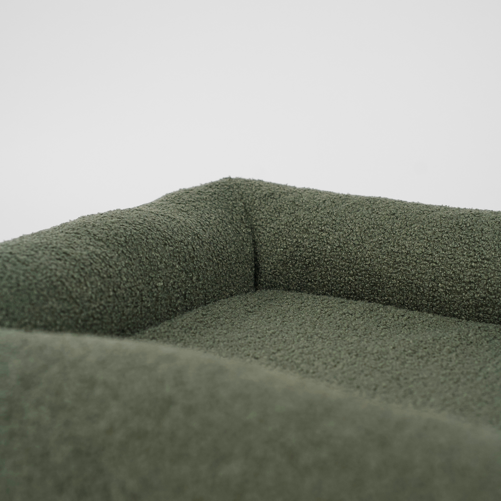 Karla Dog Bed | Moss Bouclé