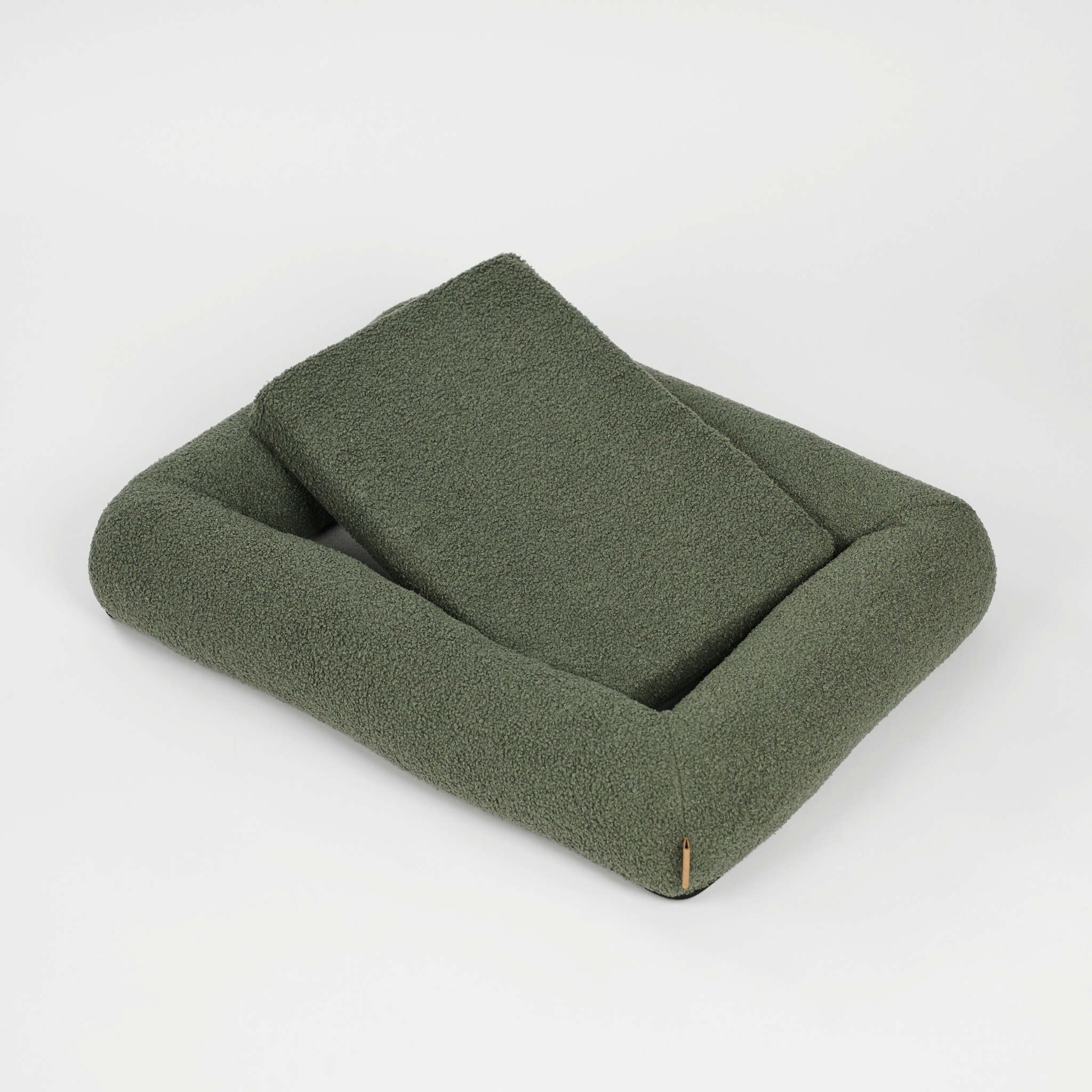 Karla Dog Bed | Moss Bouclé