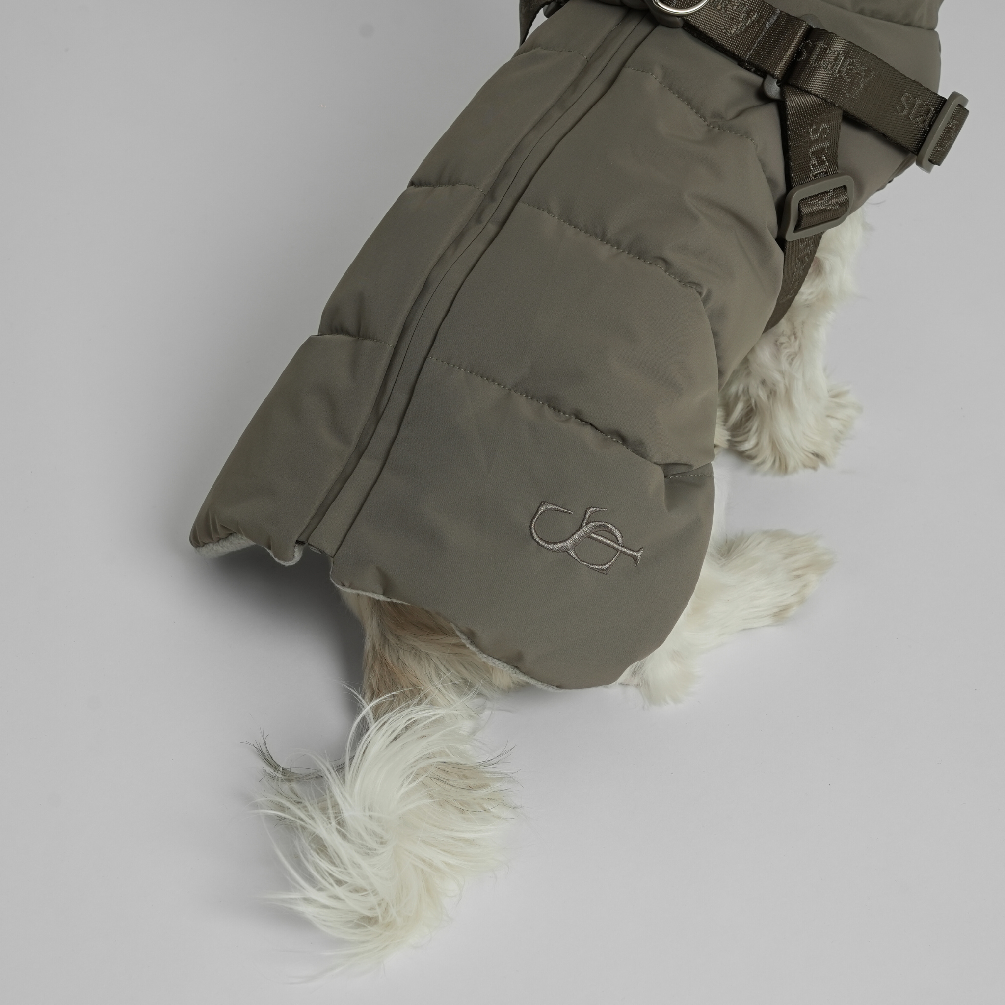 Vera Dog Coat w. Harness | Sage