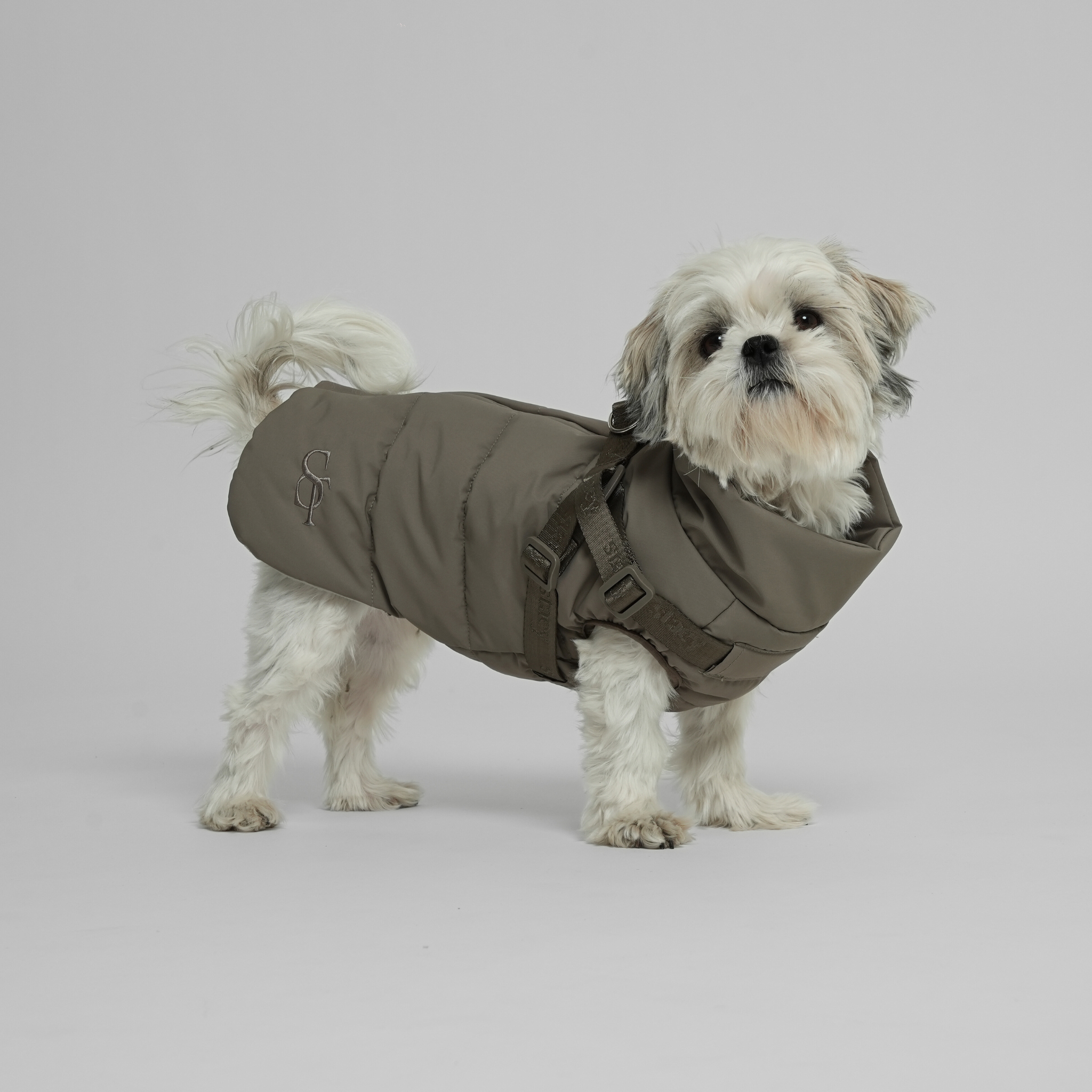 Vera Dog Coat w. Harness | Sage