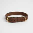 Grace Leather Dog Collar | Chestnut