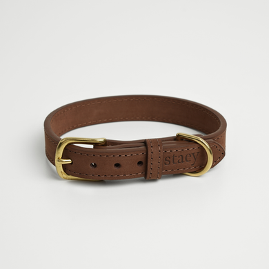 Leder Hundehalsband Grace | Chestnut