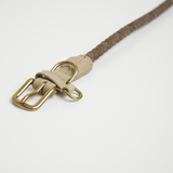 Geflochtenes Hundehalsband Kaia | Taupe 