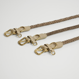 Geflochtenes Hundehalsband Kaia | Taupe 