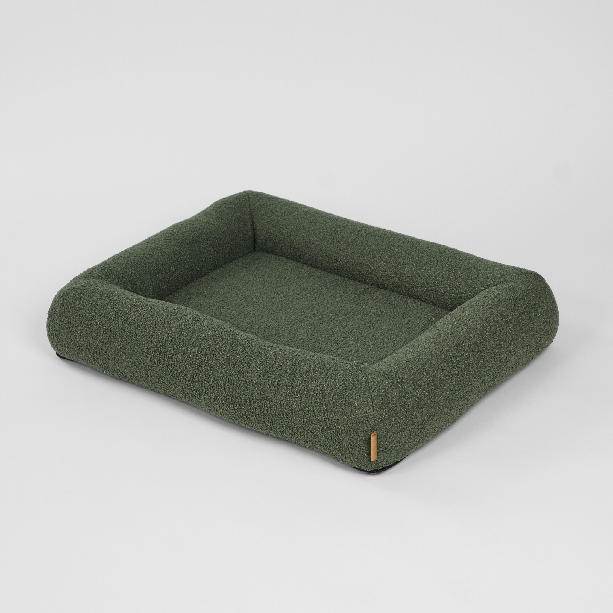 Karla Dog Bed | Moss Bouclé