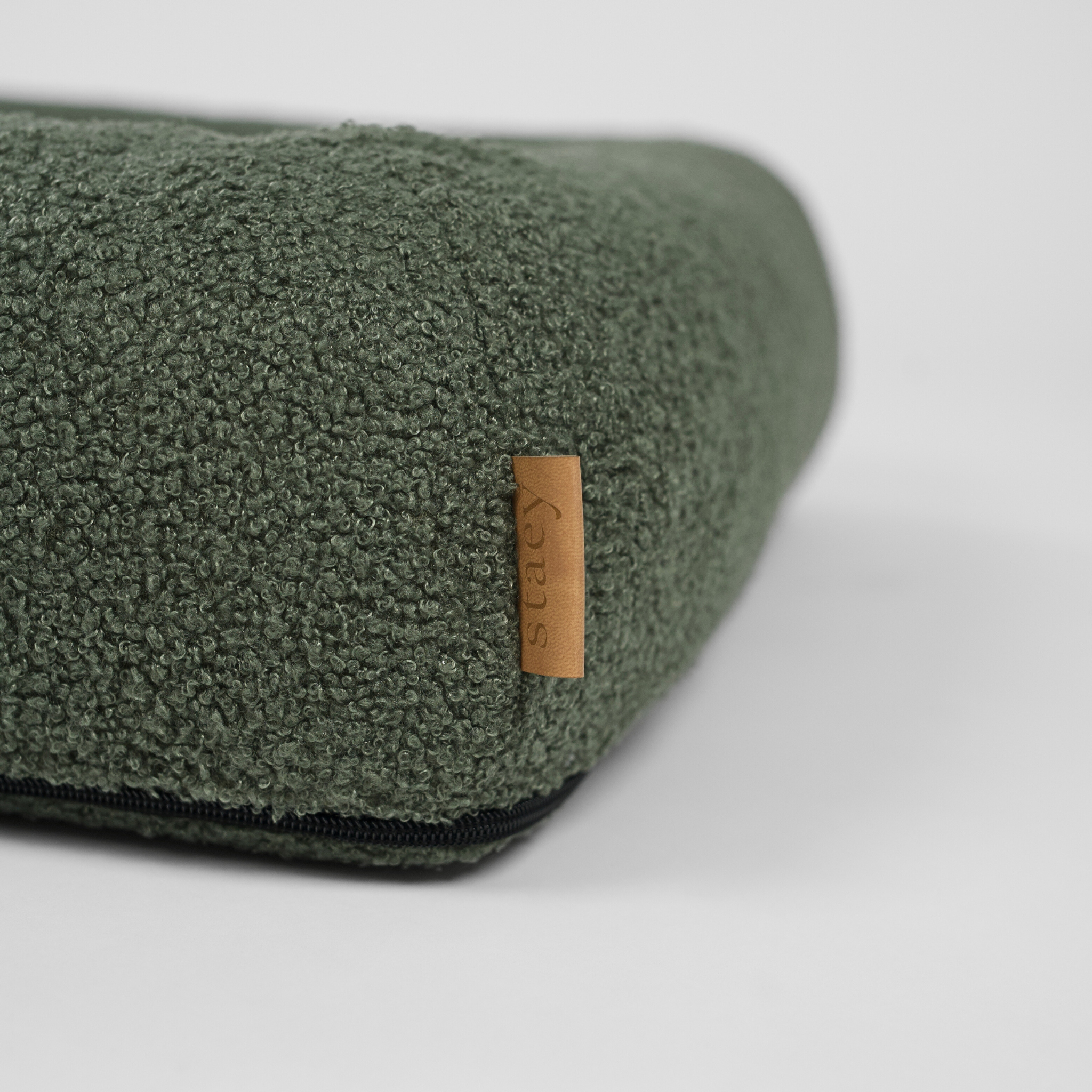 Karla Dog Bed | Moss Bouclé