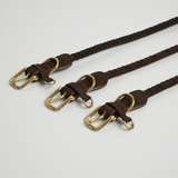 Kaia Braided Dog Collar | Dark Oak