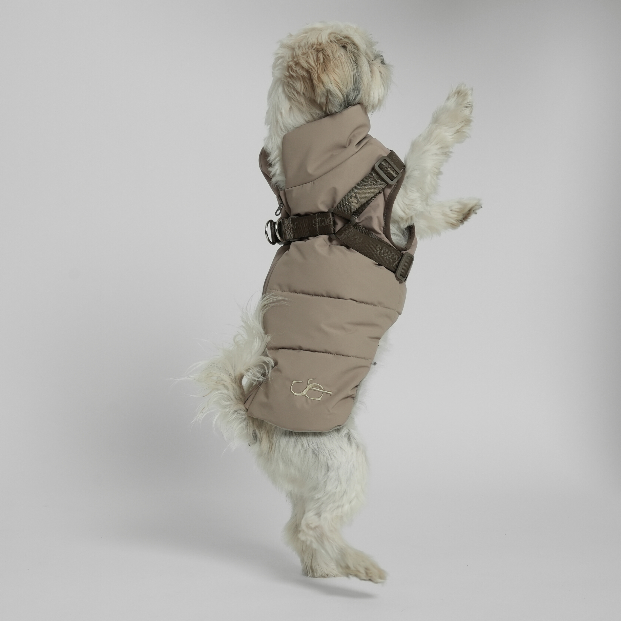Vera Dog Coat w. Harness | Sand