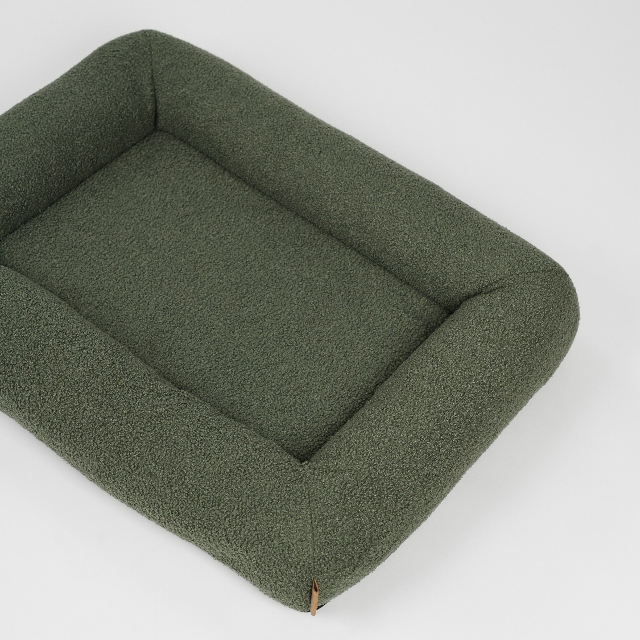 Karla Dog Bed | Moss Bouclé