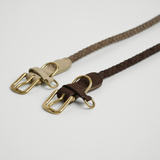Geflochtenes Hundehalsband Kaia | Taupe 