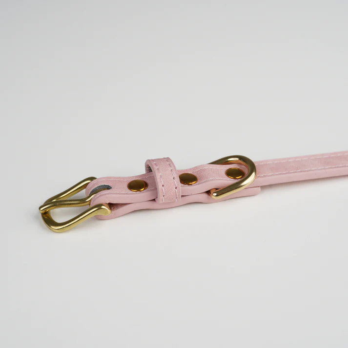 Leather Dog Collar Grace | Dusty Rose