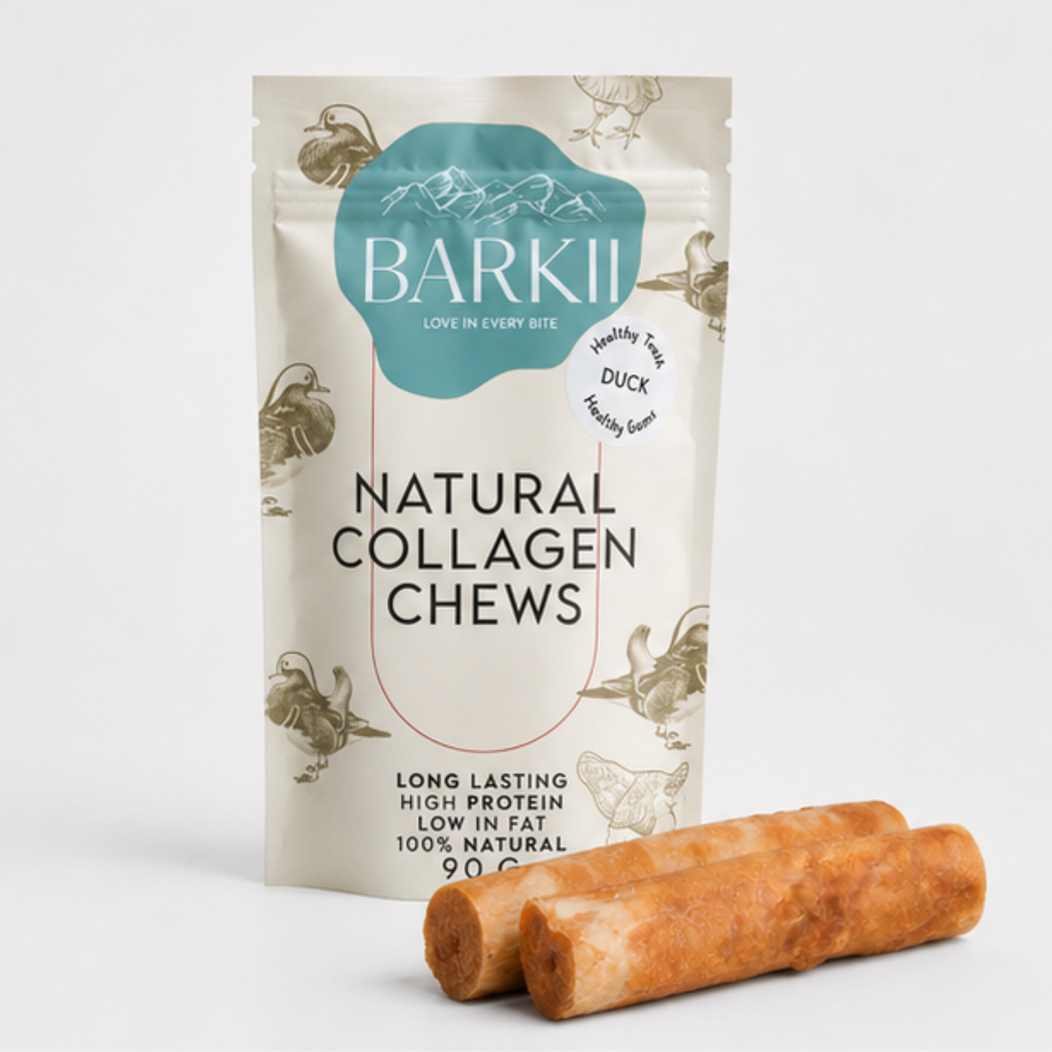 Barkii Kollagen-Kauknochen | Ente | 90 g.
