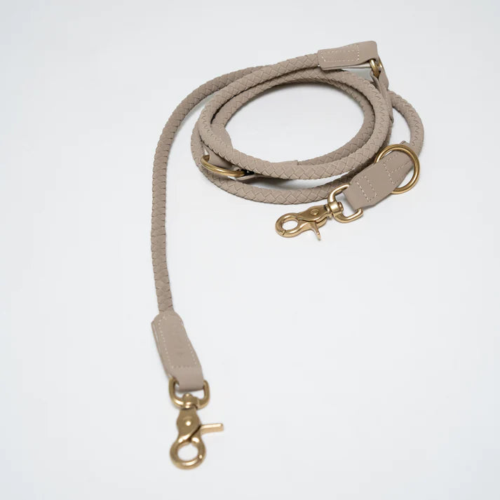 Braided Dog Leash Kaia | Nature