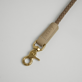 Geflochtene Hundeleine Kaia | Taupe