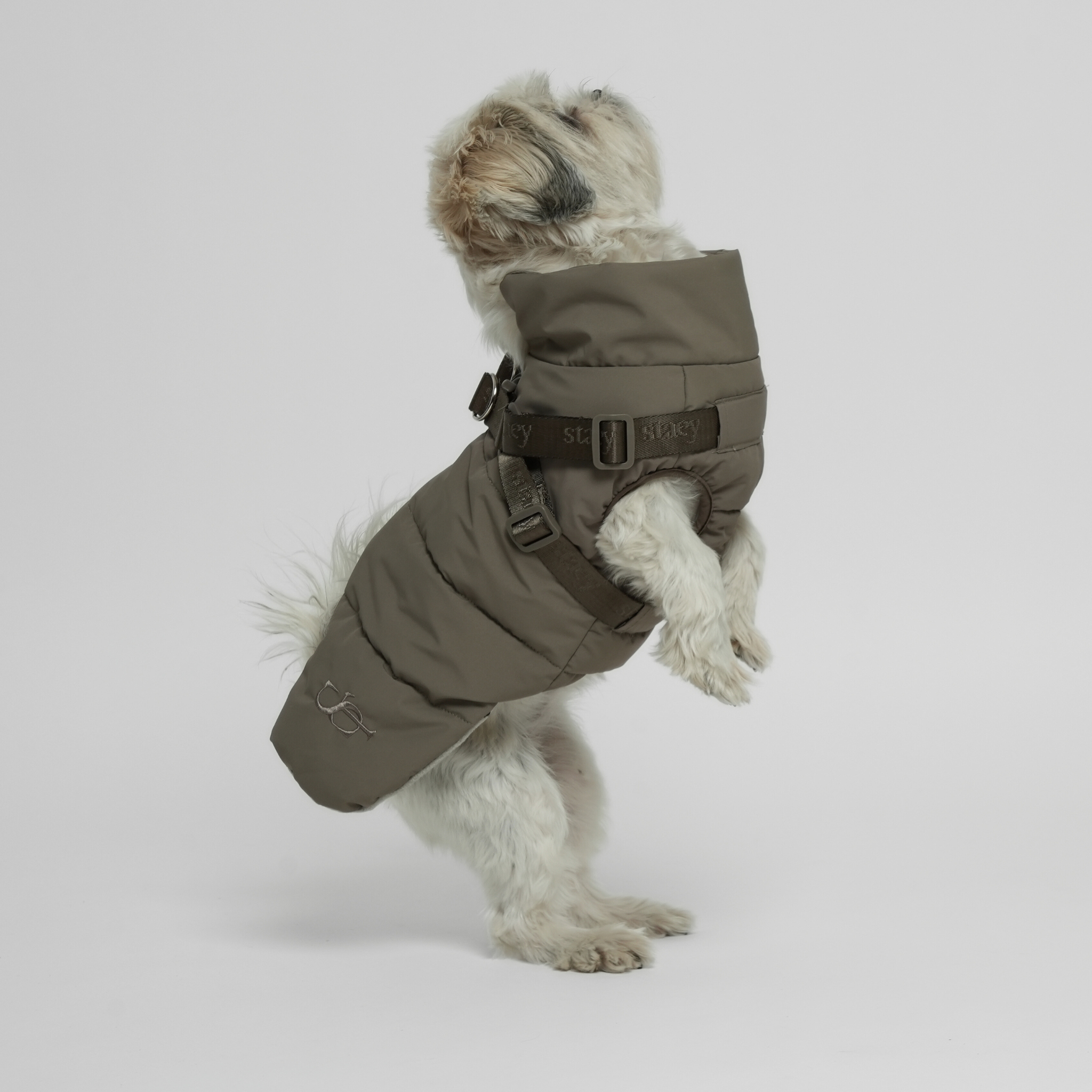 Vera Dog Coat w. Harness | Sage