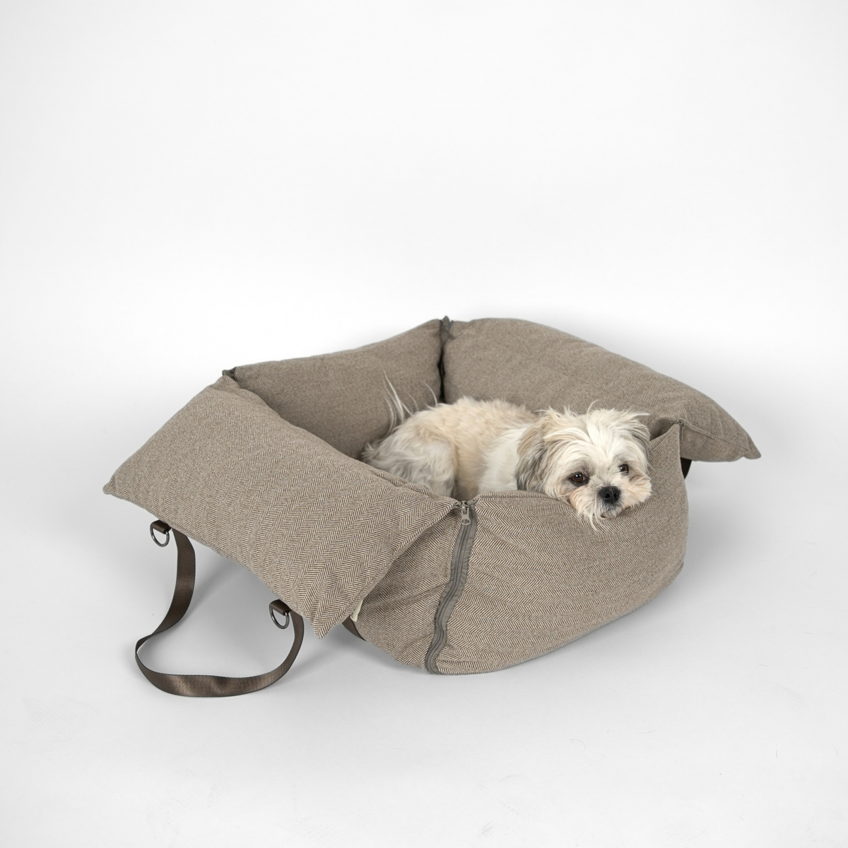 Thea 3-in-1 Hundeautositz | Herringbone Mocca