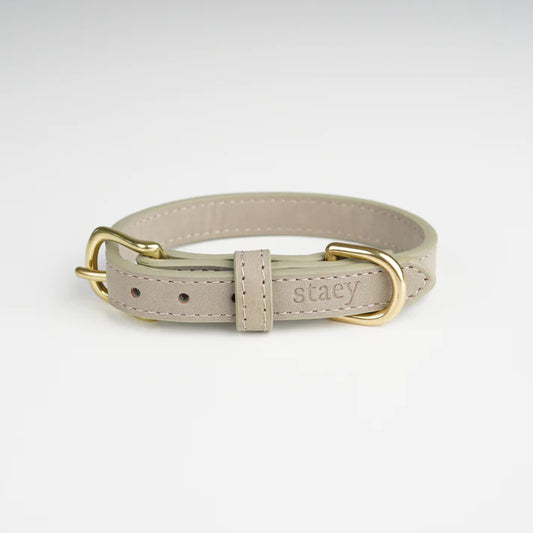 Leather Dog Collar Grace | Nature