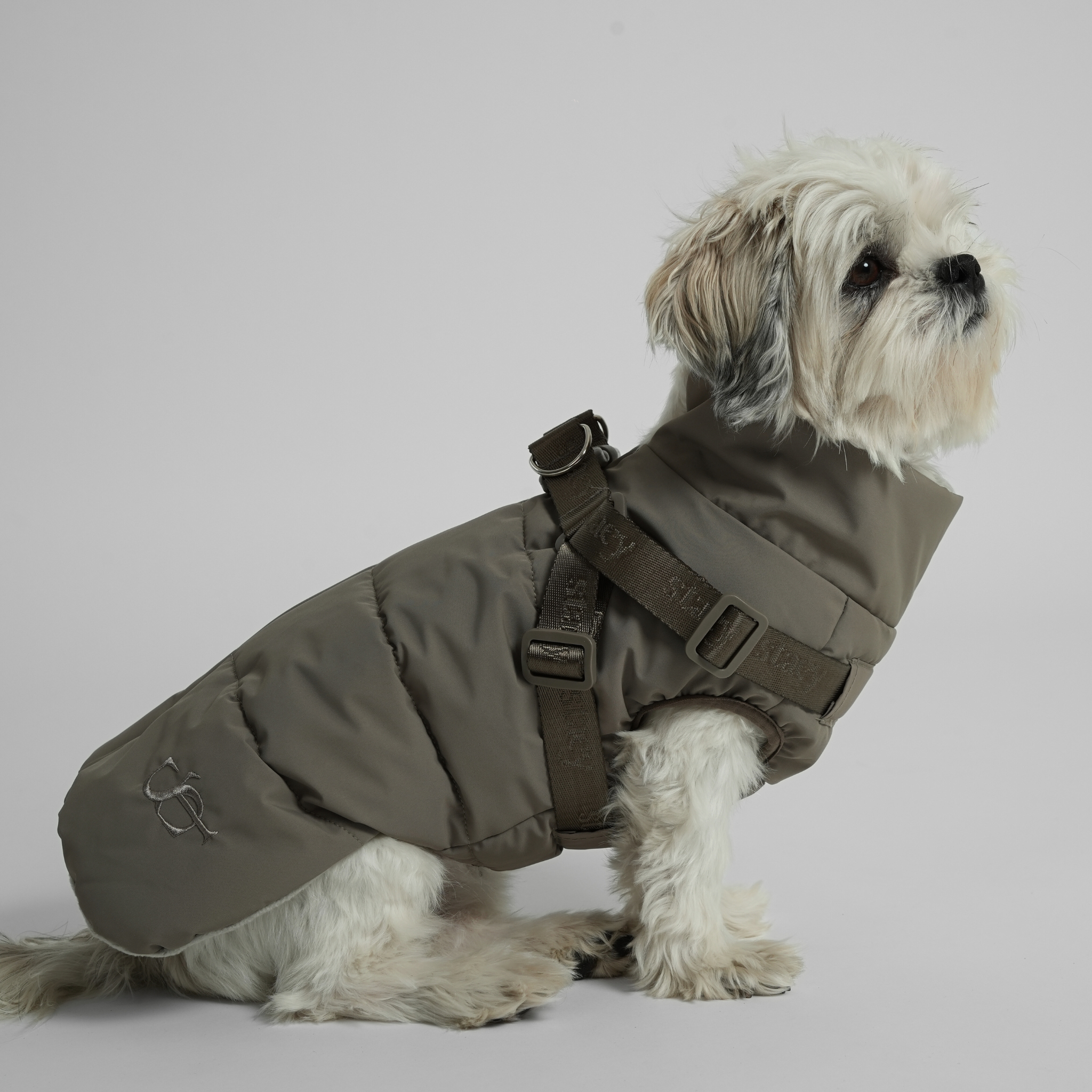 Vera Dog Coat w. Harness | Sage