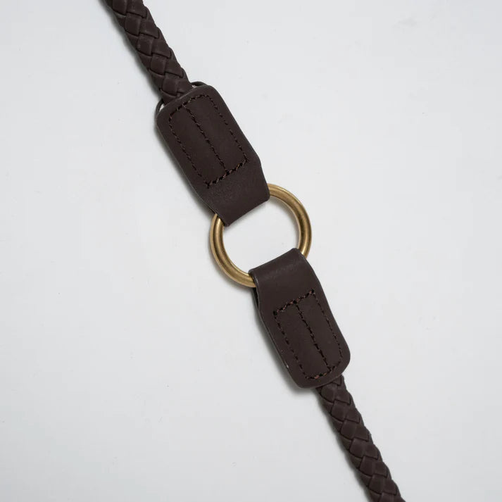 Braided Dog Leash Kaia | Espresso