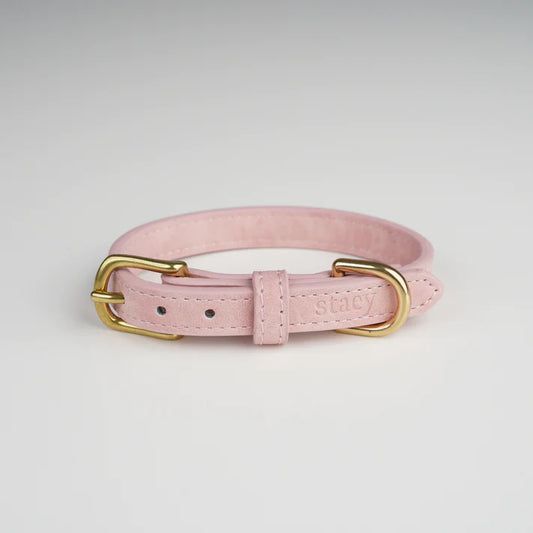 Leather Dog Collar Grace | Dusty Rose