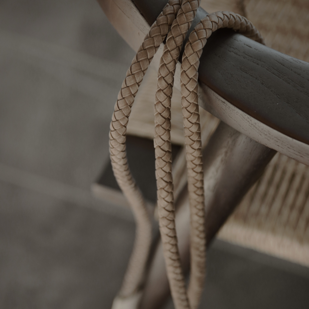 Geflochtene Hundeleine Kaia | Taupe 