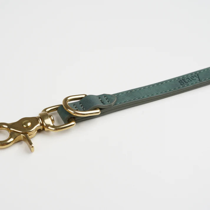 Leather Dog Leash Grace | Moss Green