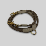 Geflochtene Hundeleine Kaia | Taupe 