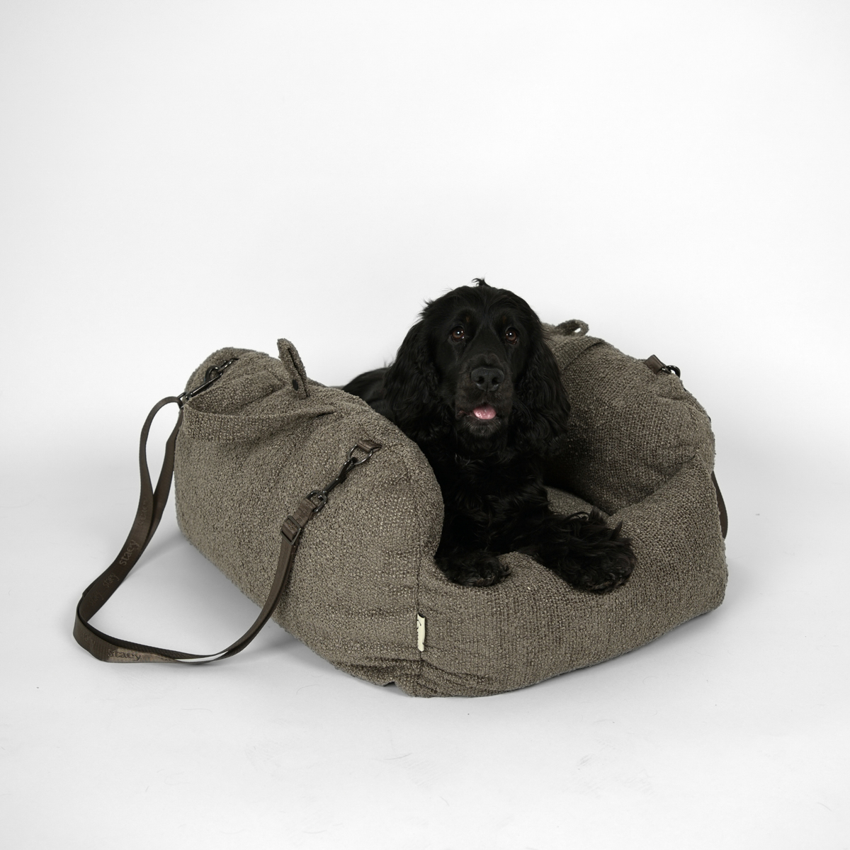 Tova 2-in-1 Hundeautositz XL | Chestnut Bouclé