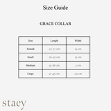 Leder Hundehalsband Grace | Moosgrün