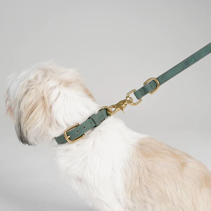 Leather Dog Leash Grace | Moss Green