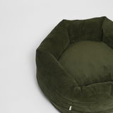 Luna Hundebett 3.0 | Moosgrüner Cord