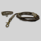 Geflochtenes Hundehalsband Kaia | Taupe 
