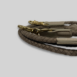 Geflochtene Hundeleine Kaia | Taupe 