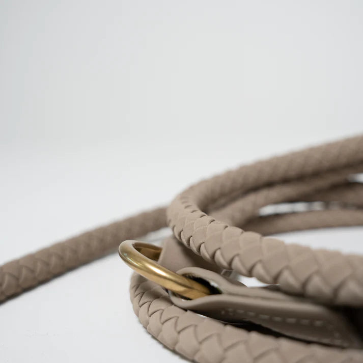 Braided Dog Leash Kaia | Nature