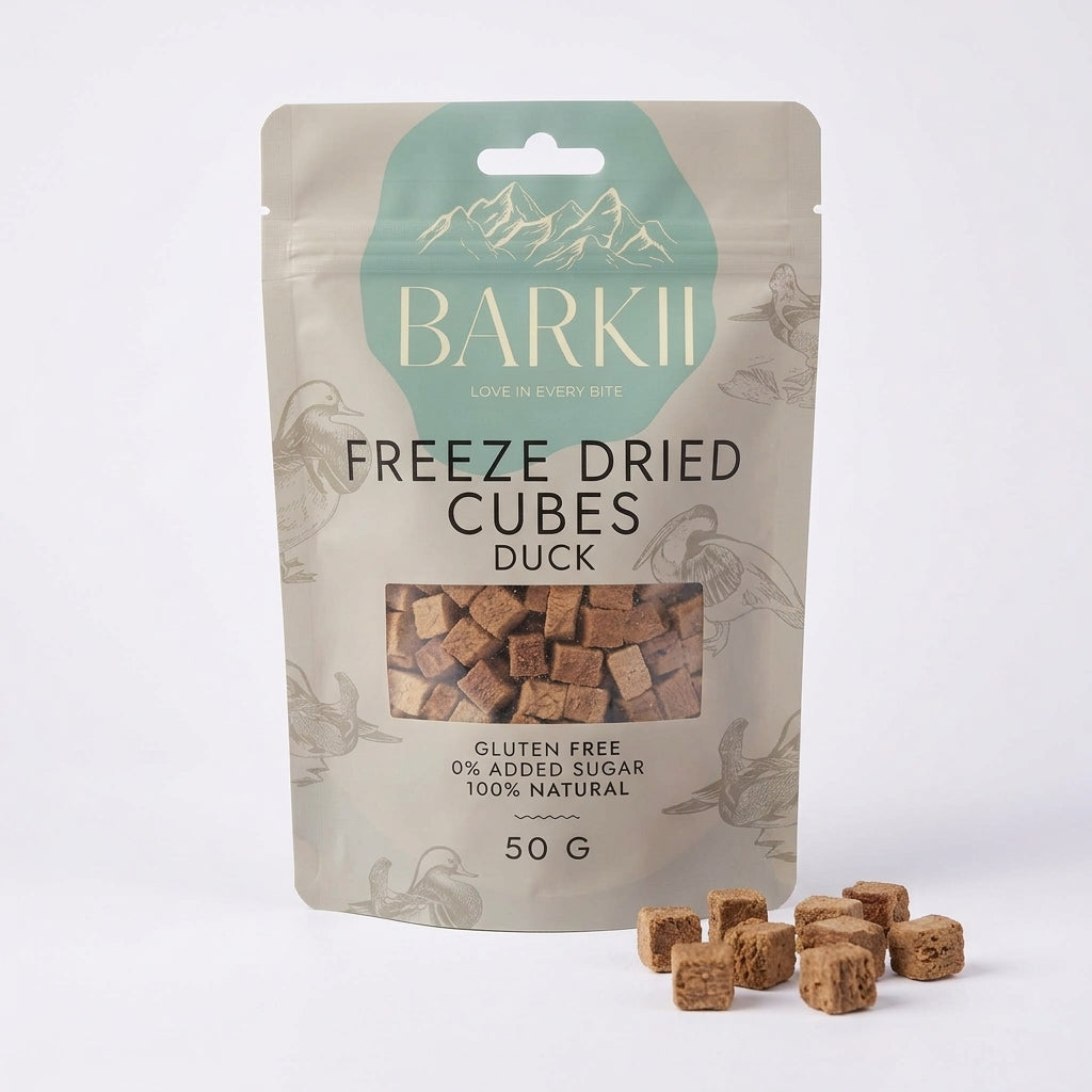 Barkii gefriergetrocknete Leckerlis | Ente | 50 g.