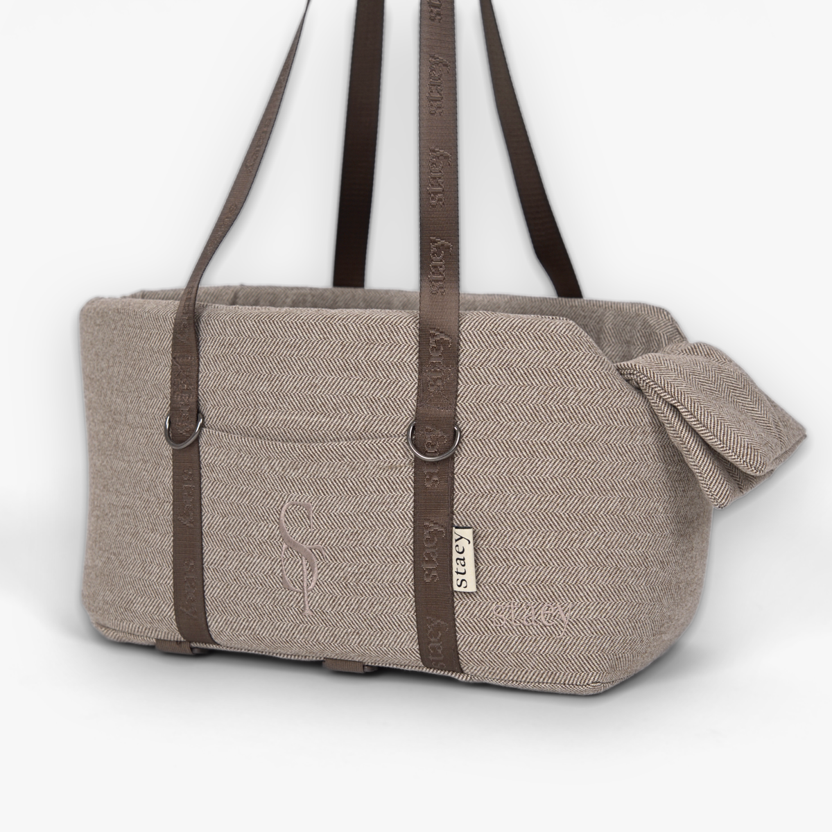 Maya 2-in-1 Hundeautositz, Herringbone Mocca