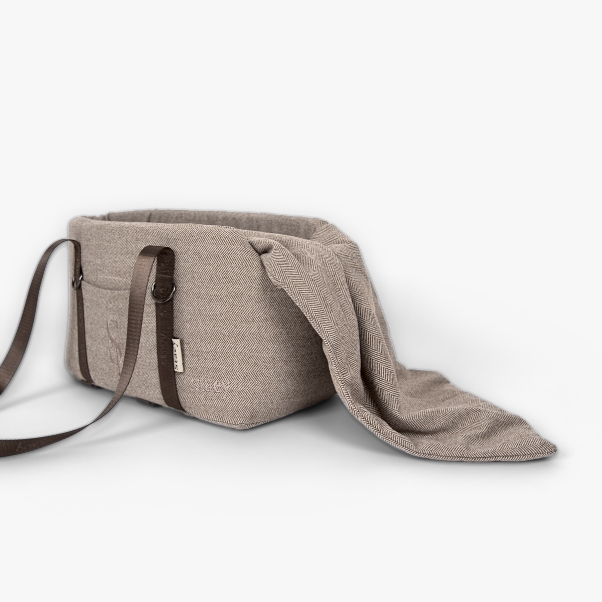 Maya 2-in-1 Hundeautositz, Herringbone Mocca