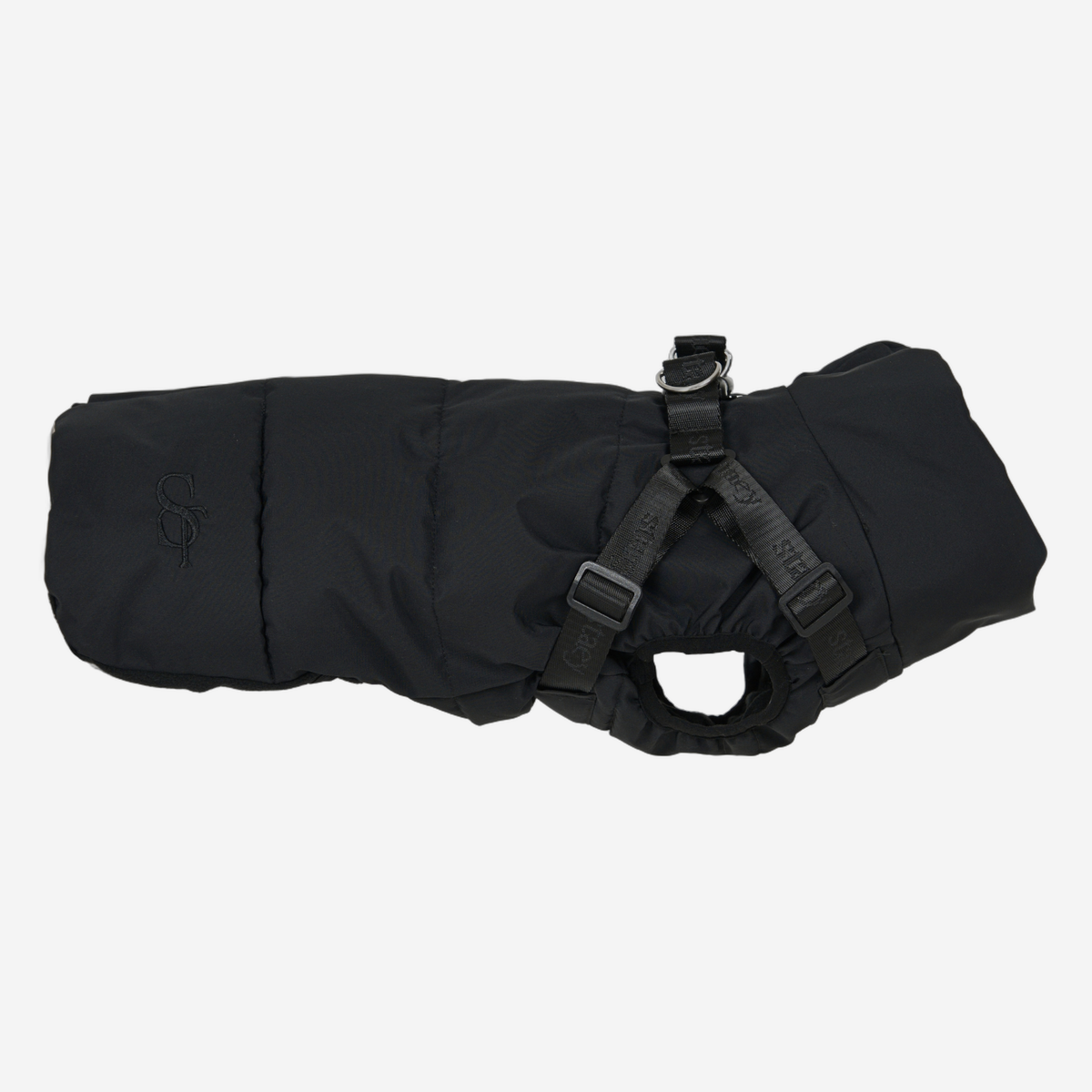 Vera Hundemantel mit integriertem Geschirr | Charcoal